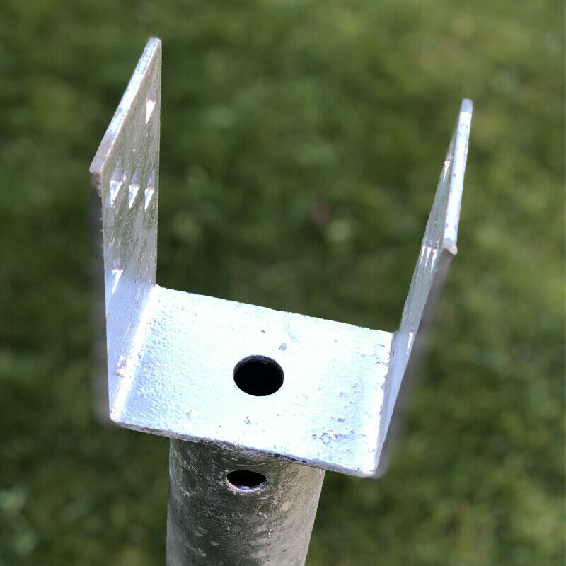 FENCE POST Spike Support GROUND SCREW Holder Anchor Square 100mm Fence Post Spikes